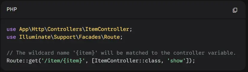 Laravel wildcard