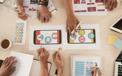 App developers meeting table